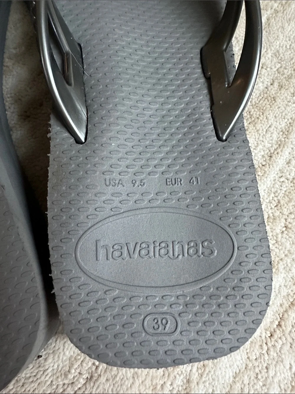 Like New Havaianas Women's Wedge Sandals, Steel Grey/Steel Grey, 9.5 M | EU 41